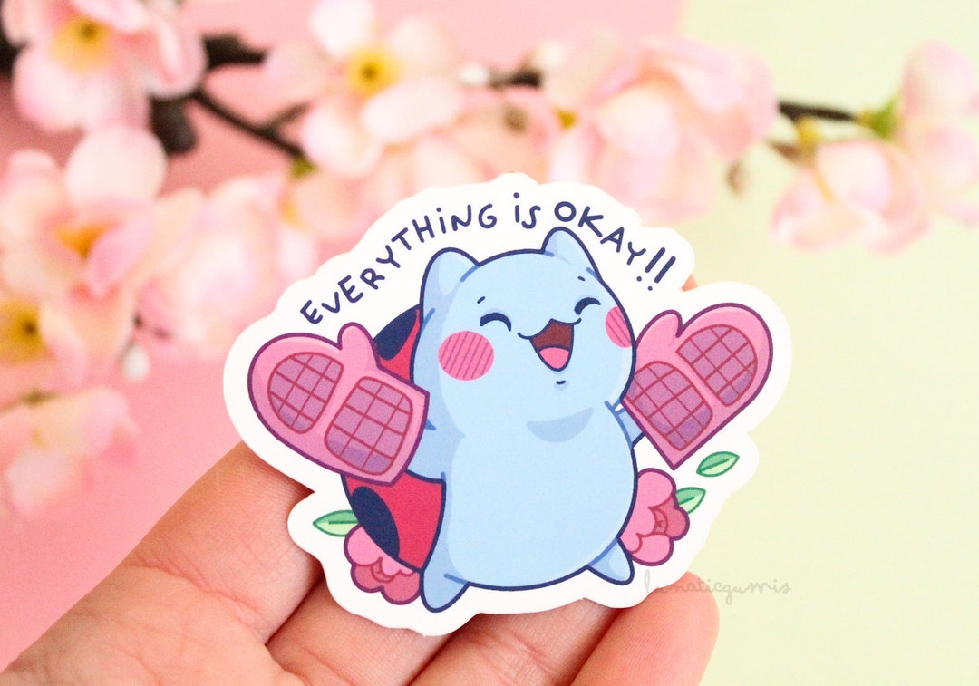 Cute Sticker of Catbug With Oven Mitts Everything It's Etsy