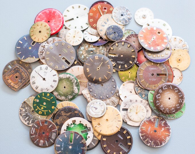 Vintage Watch Dials/faces pack of 20 Perfect for Steampunk Etsy