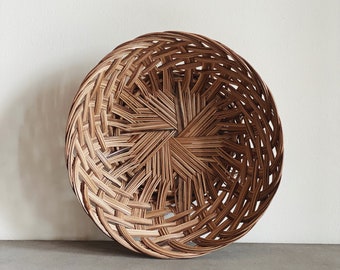 VINTAGE | woven basket | modern farmhouse decor | handmade vintage basket | modern boho