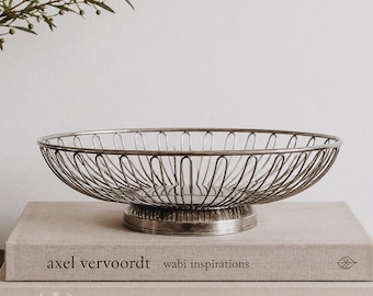VINTAGE | Mid Century Bowl by International Silver | Bread, Fruit Basket