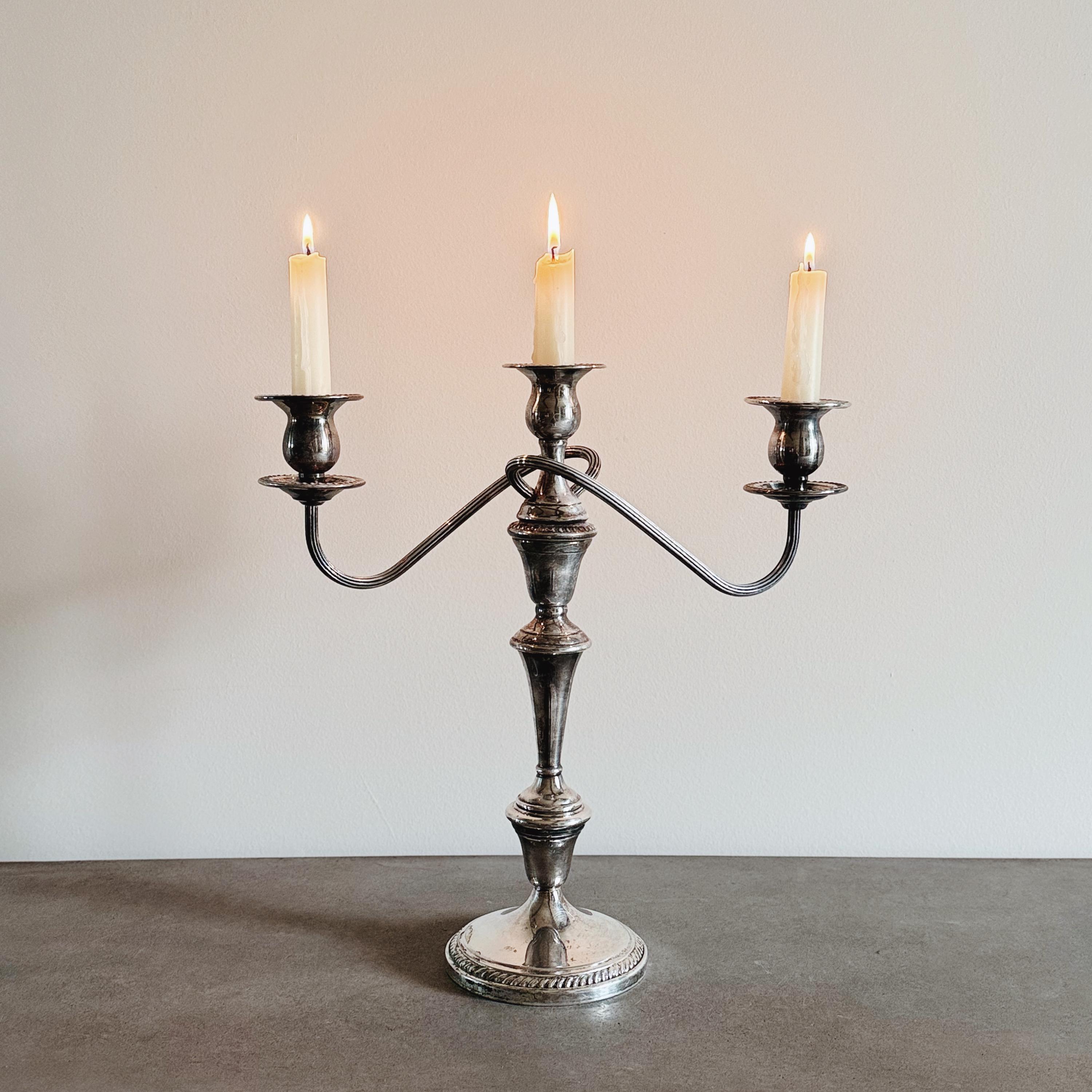 VINTAGE | Multi Arm Candelabra | F.B. Rogers Silver Plated Candle