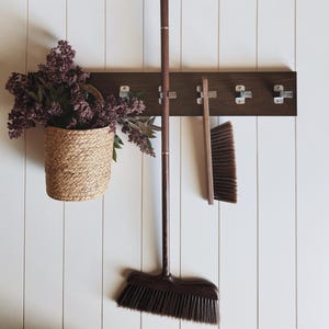 HANDMADE | Wall Mounted Utility Rack | Garage Organizer | Tool Holder image 11