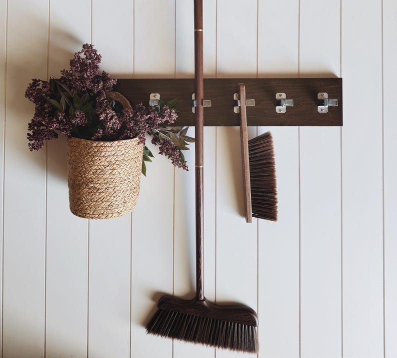 HANDMADE | Wall Mounted Utility Rack | Garage Organizer | Tool Holder image 11