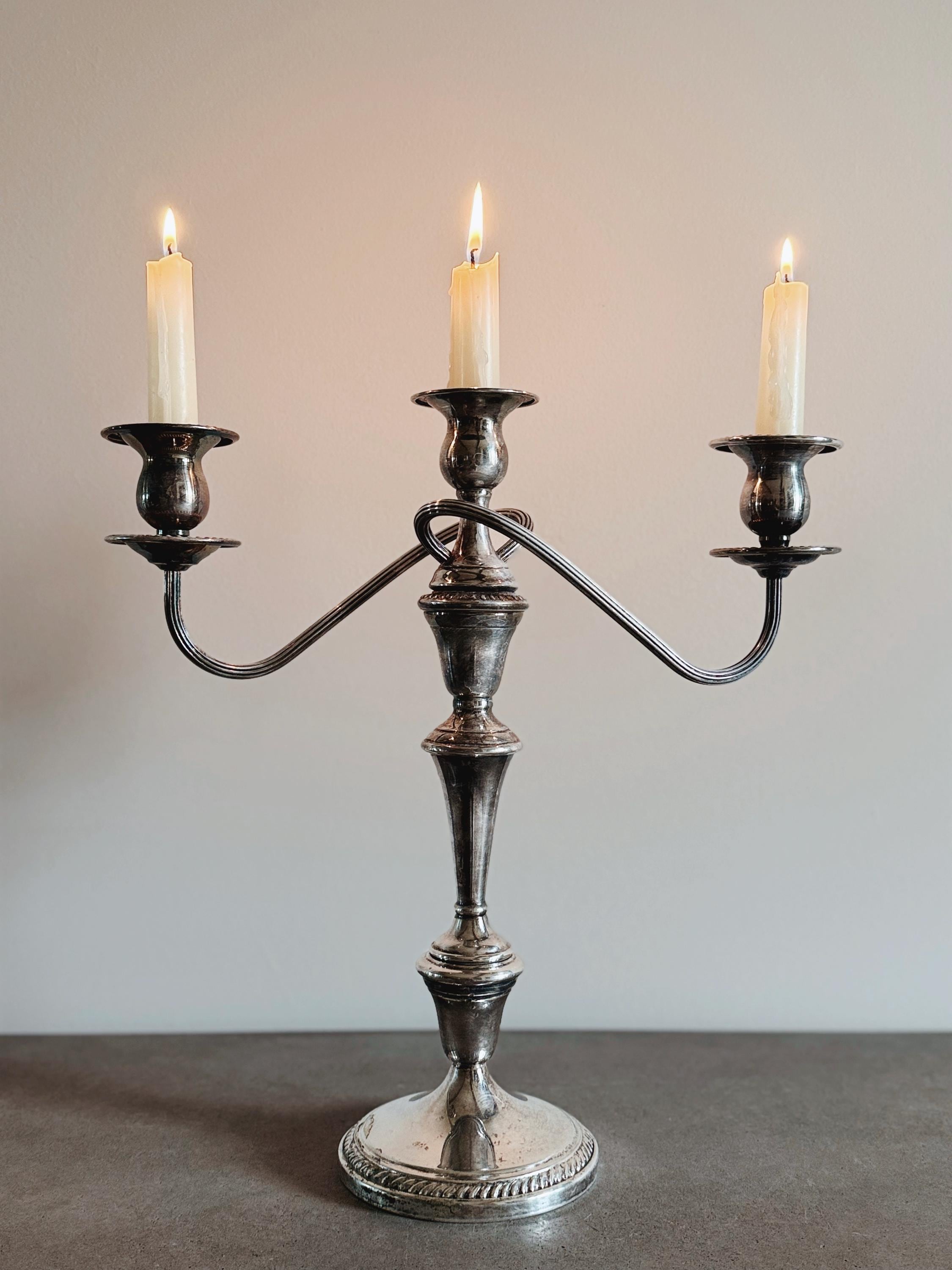VINTAGE | Multi Arm Candelabra | F.B. Rogers Silver Plated Candle