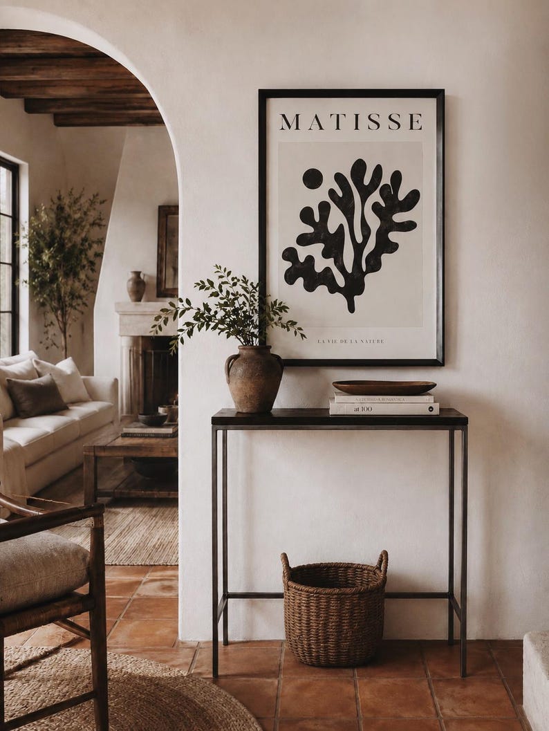 HANDMADE | Slender Open Front Accent Table | Steel + Wood Entryway Table (29x8x29.75") image 2