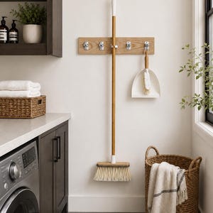 HANDMADE | Wall Mounted Utility Rack | Garage Organizer | Tool Holder image 3