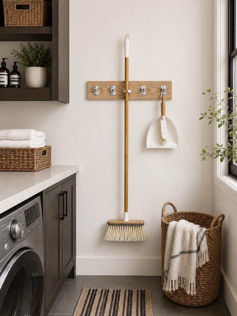 HANDMADE | Wall Mounted Utility Rack | Garage Organizer | Tool Holder image 3