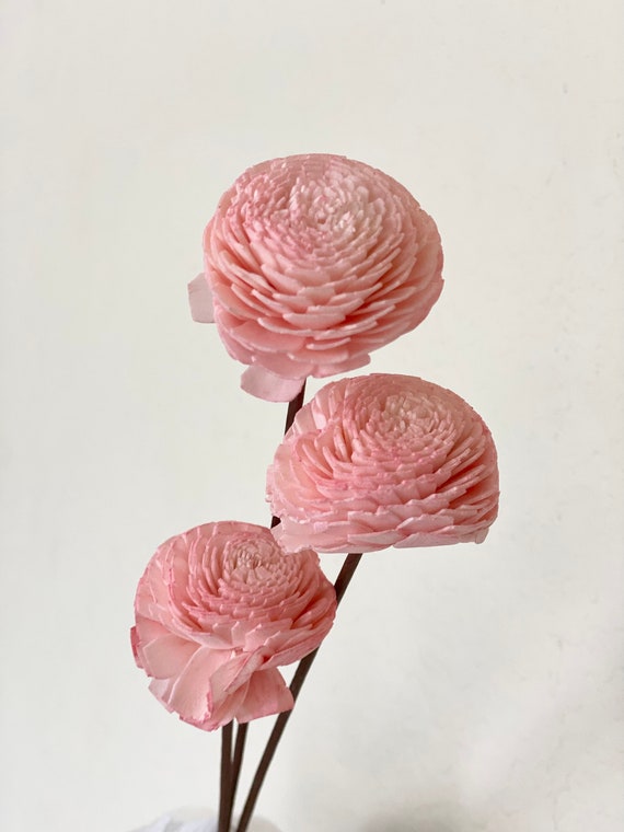 Rose Sola Flowers 3 Stems Home Décor Floral Arrangements