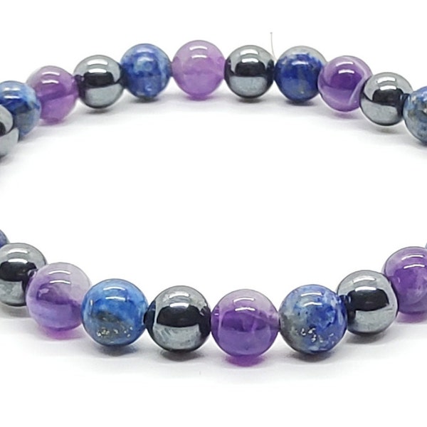 Headache, Migraine, Stress, Genuine Gemstones, Crystal bracelet