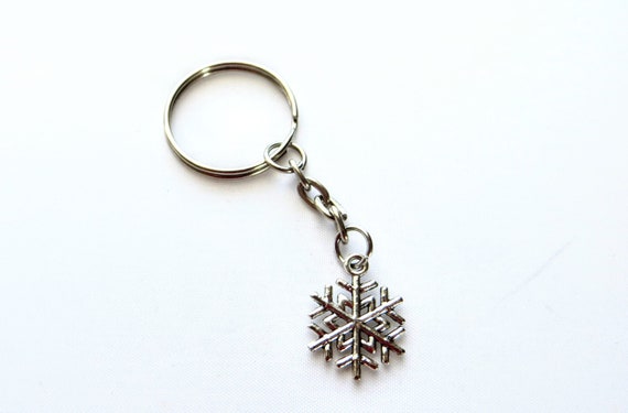 snowflake keychain