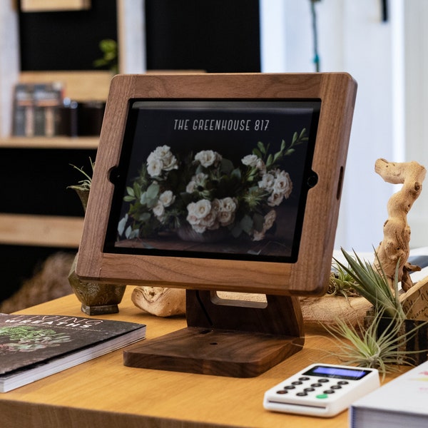 All Wood Countertop iPad Stand for Point of Sale: As Unique as You