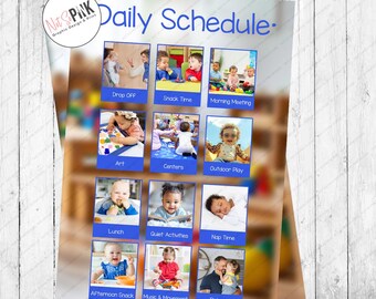Daycare/School Daily ScheduleDisplay Poster