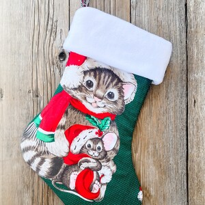 Christmas Stocking/holiday decor/Vintage