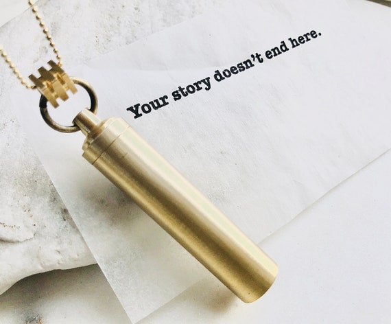 Cremation vial deals necklace
