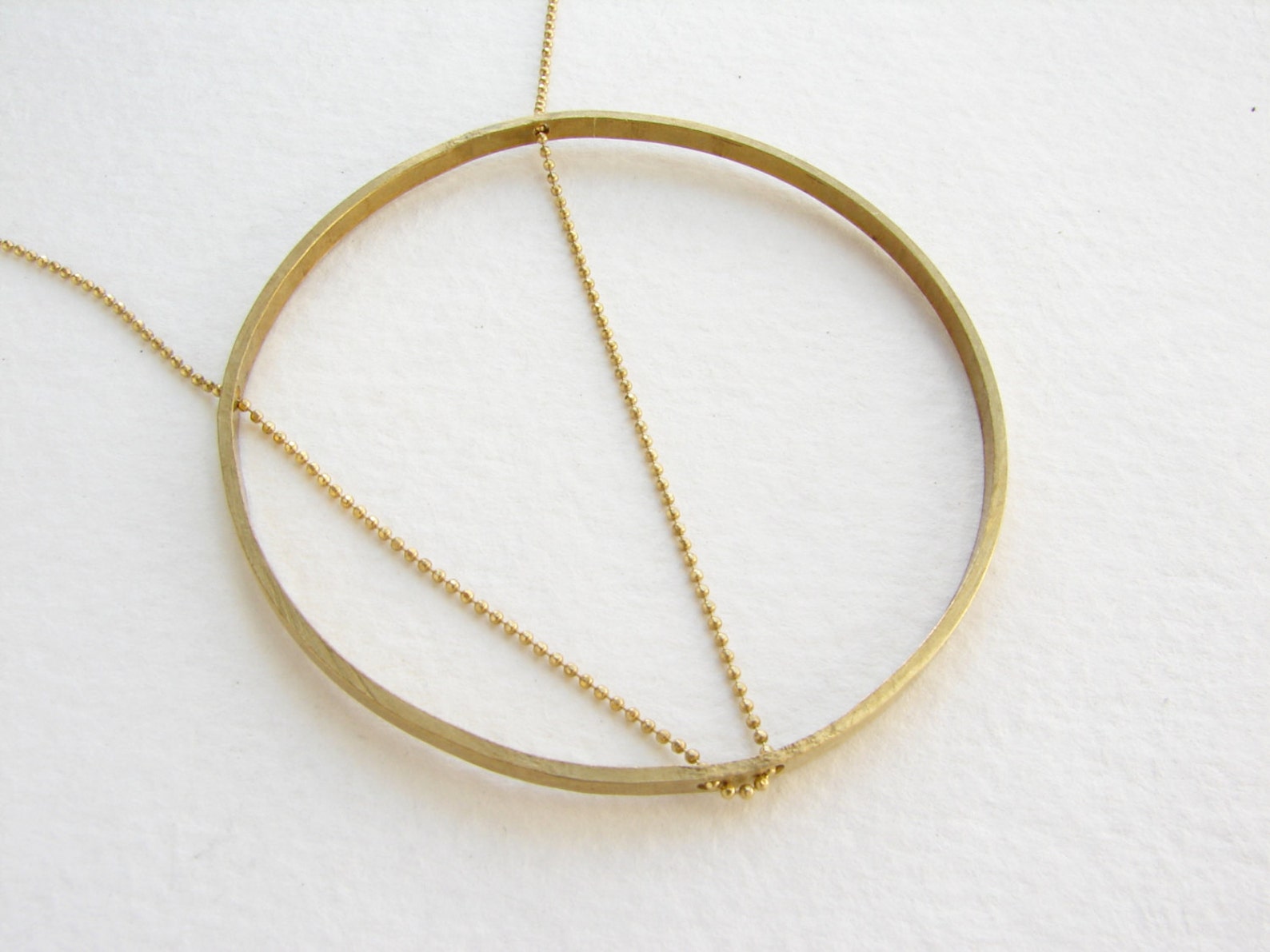 Abstract Circle Statement Necklace main image 0