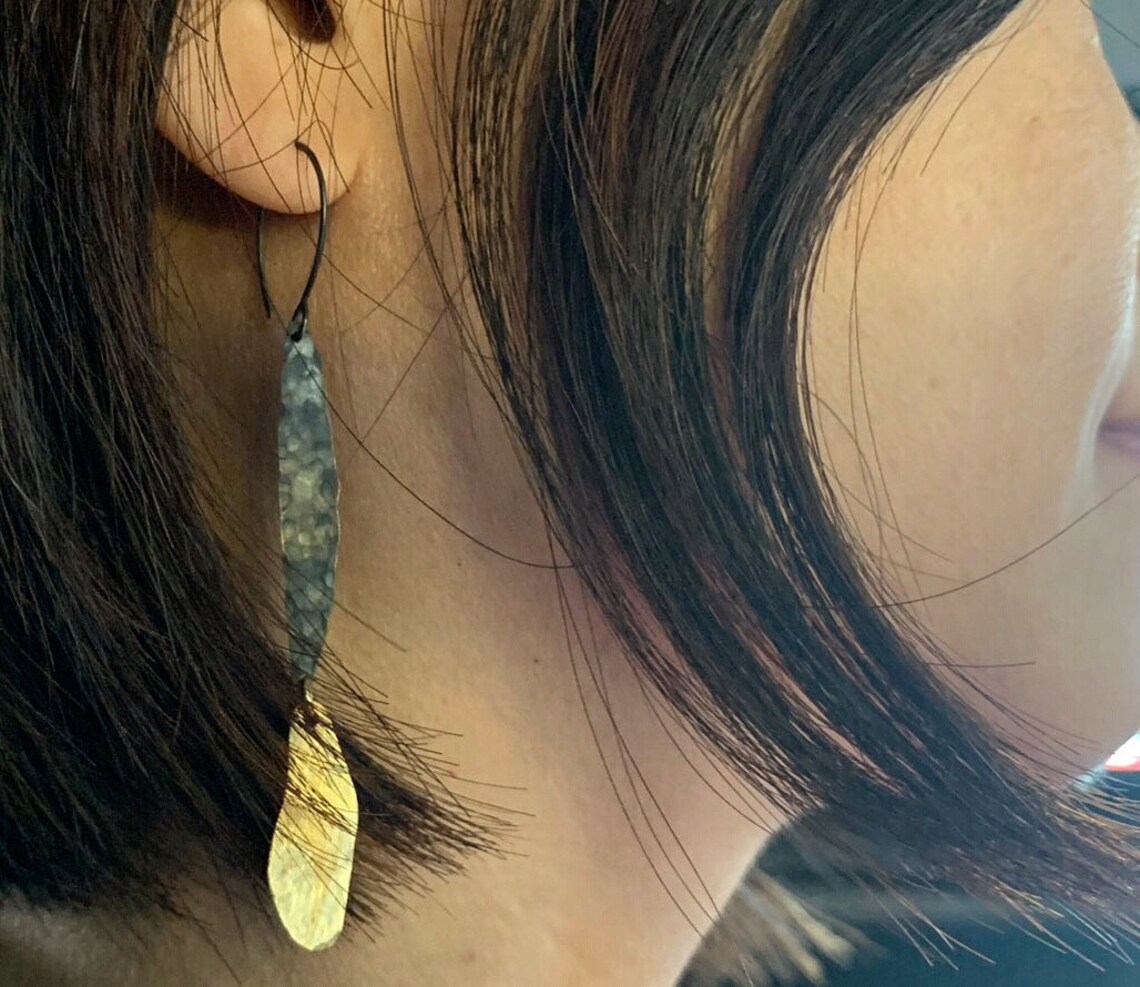 Color Block Statement Earrings, Mismatched Earrings Handmade