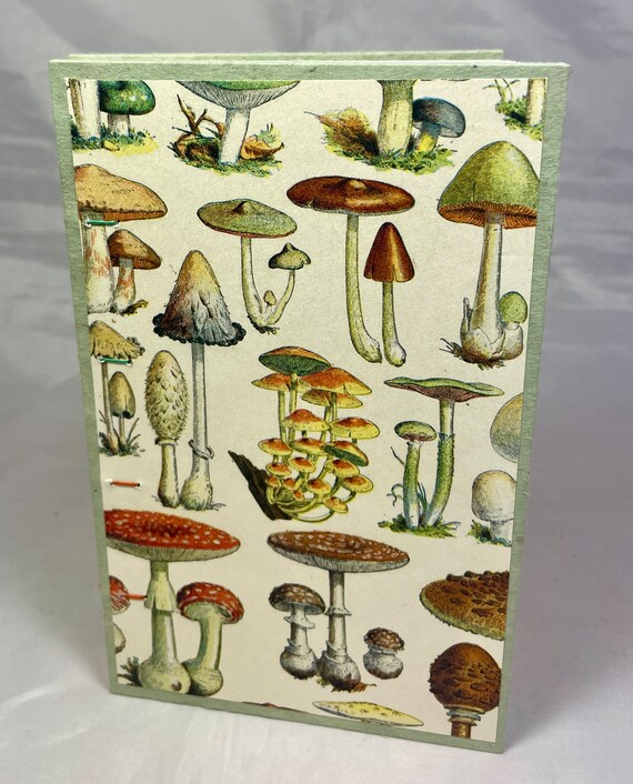 Mushrooms Hand-sewn Journal - Etsy
