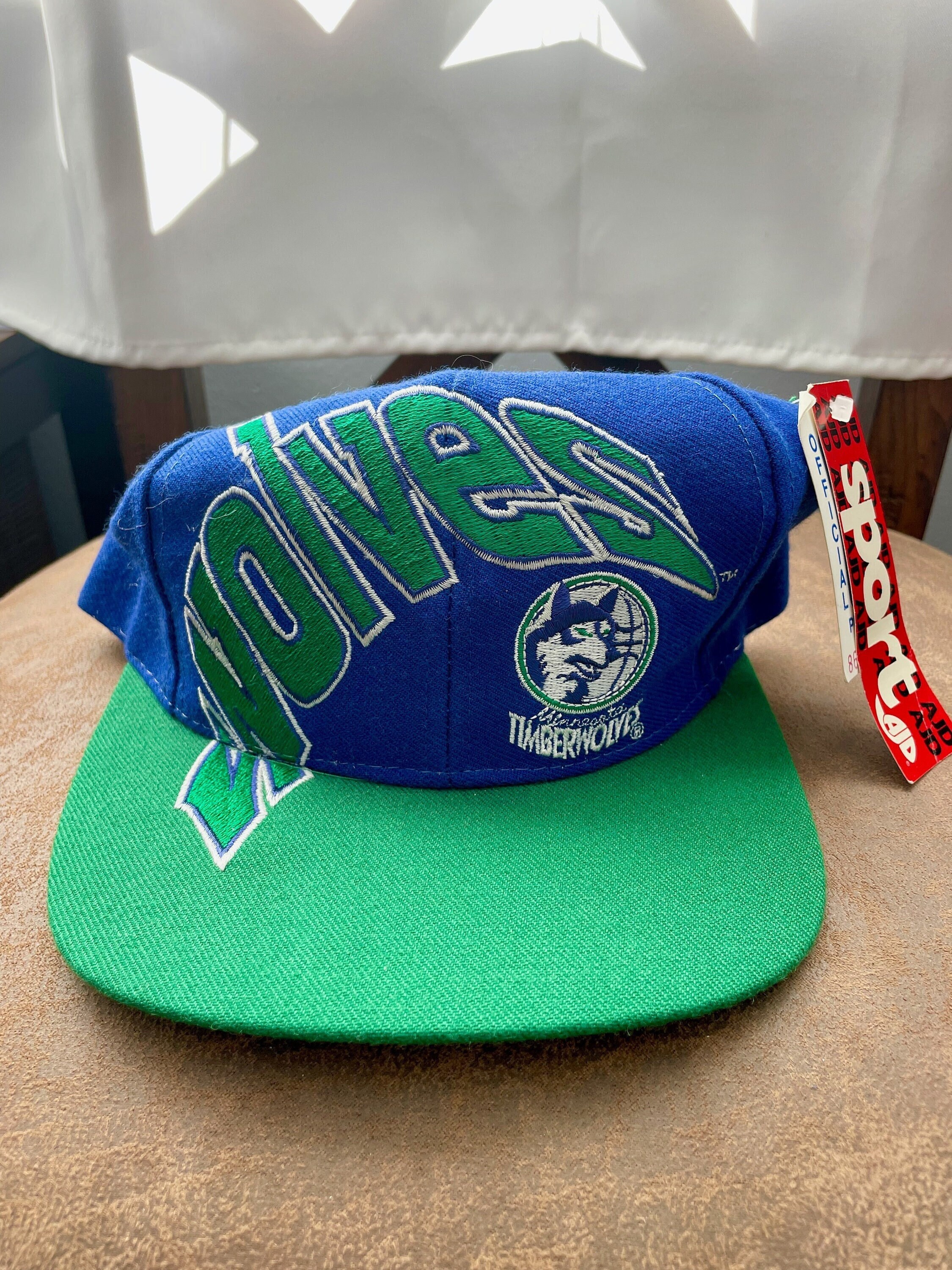 Vintage Minnesota Timberwolves Blue Logo Early 90s Snapback 