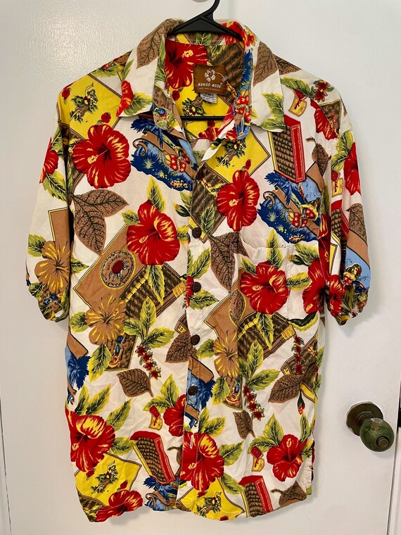 Vintage Spirit of Aloha Hawaiian Shirt - 100% Ray… - image 1