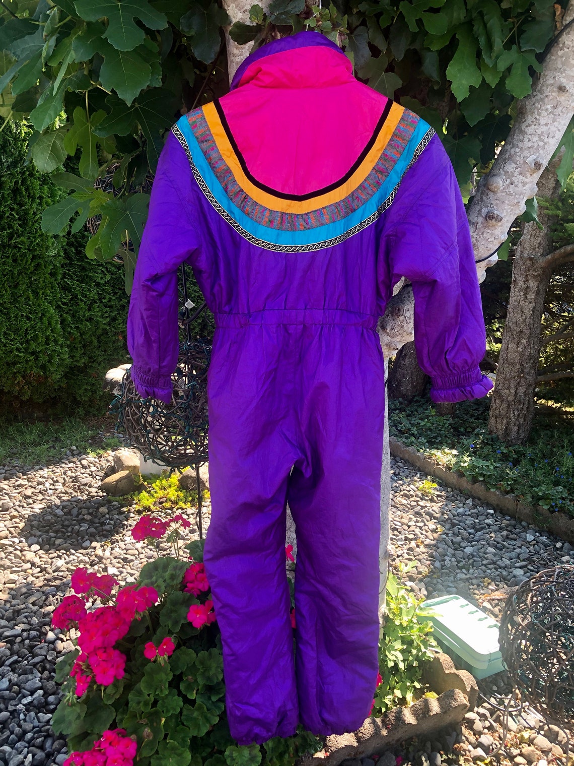 VTG Neon Colorblock Ski Snow Onesie Suit Winter Jacket and Etsy