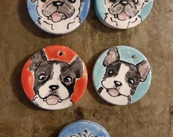 Pet portrait necklace