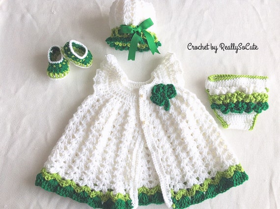 baby girl shamrock outfit