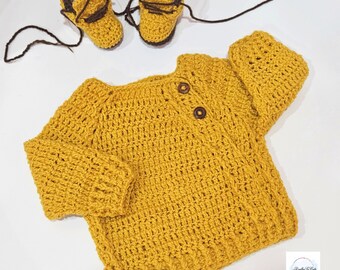 First baby outfit, baby sweater, baby cardigan, Unisex baby shower set, baby shower gift, handmade baby booties,newborn sweater, Baby jumper