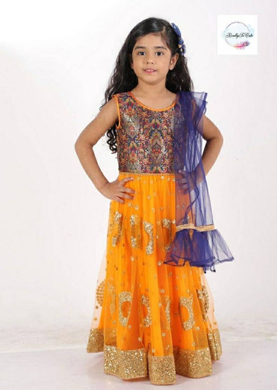 Indian Chaniya Choli, Traditional Indian Dress, Diwali Indian Girls Wear,  Ethnic Kids Wear,lehanga Choli Set, Diwali Ethnic Set 