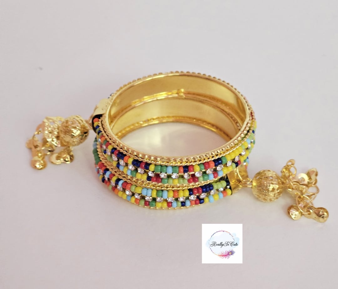 Indian Bangle,kids Traditional Bangle, Little Girl Bangle, Multi Color