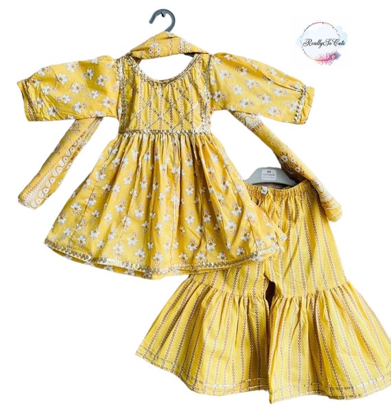 Cotton salwar kameez shop for baby girl