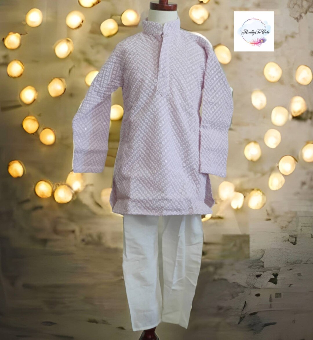Mirror Work Kurta Sets for Boys main image 0