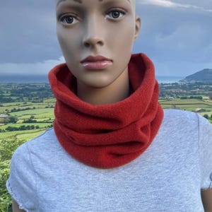 Handmade Cashmere Merino Snood: Unisex Knitted Neckwarmer