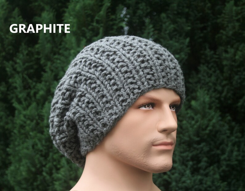 Men's Slouchy Beanie Hat Women's Slouchy Winter Hat 17 Etsy UK