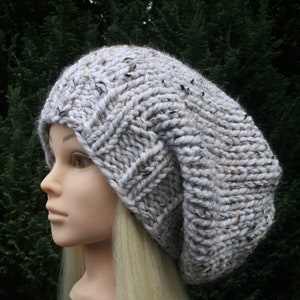 Women's Chunky knit winter hat Rustic hat Slouchy Beanie hat Hand-knitted hat Wool hat Winter Fashion Knit accessories 9 COLOUR CHOICES