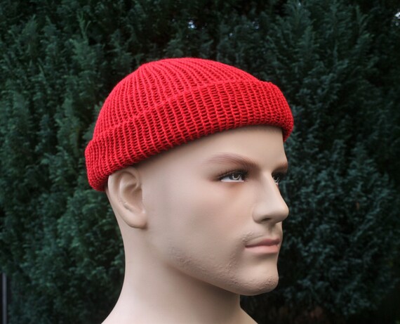 COTTON Fisherman Beanie Hat Men's 