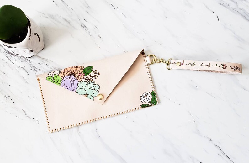 clutch purse with wrist strap
