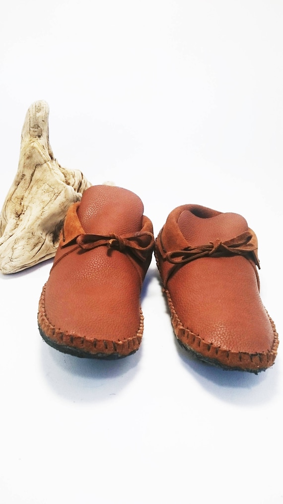 mens all leather moccasins