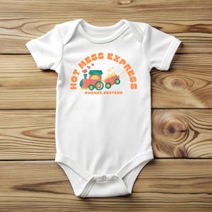 Hot Mess Express Infant One Piece, Baby Bodysuit, Newborn Gift, Toddler Outfit, Baby Shower Gift, Fun Infant Apparel
