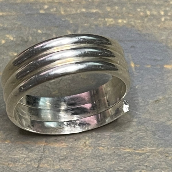 Custom Made to Order Spiral Coil Toe Ring Sterling Silver Unisex Men Women