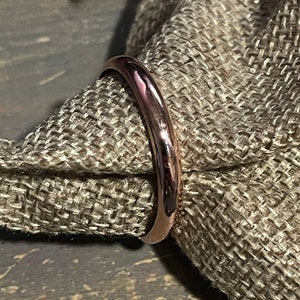 Copper Custom Made to order Big Toe Toe Ring Single loop closed ring fitted ring