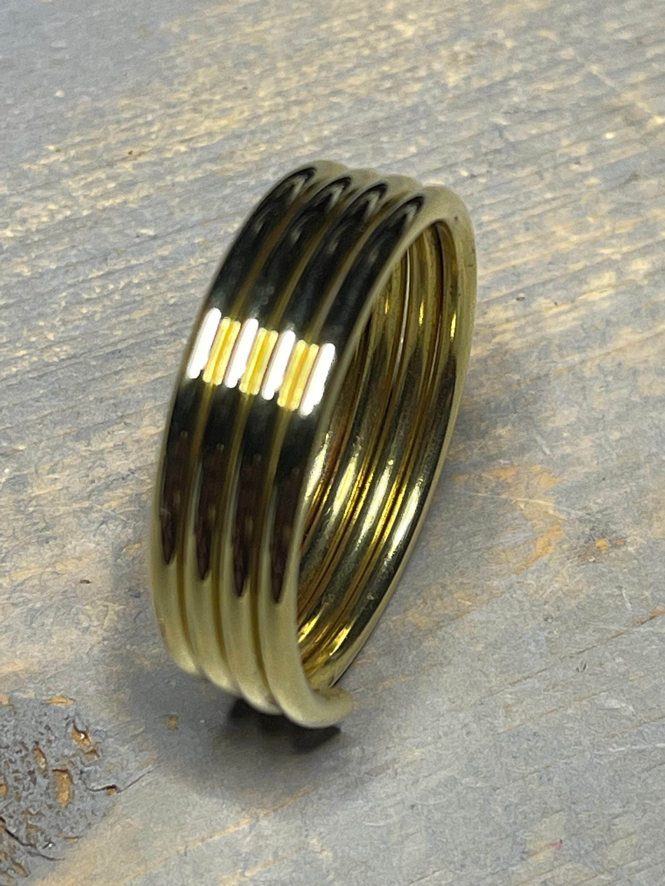 Messing Großzeh Zehenring Verstellbar gedrehter Zehenring für den großen Zeh 4 bis 54