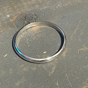 Argentium Silver Custom Made to order Big Toe Toe Ring Single loop closed ring fitted ring 3.3mm wide