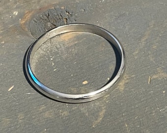 Argentium Silver Custom Made to order Big Toe Toe Ring Single loop closed ring fitted ring 3.3mm wide