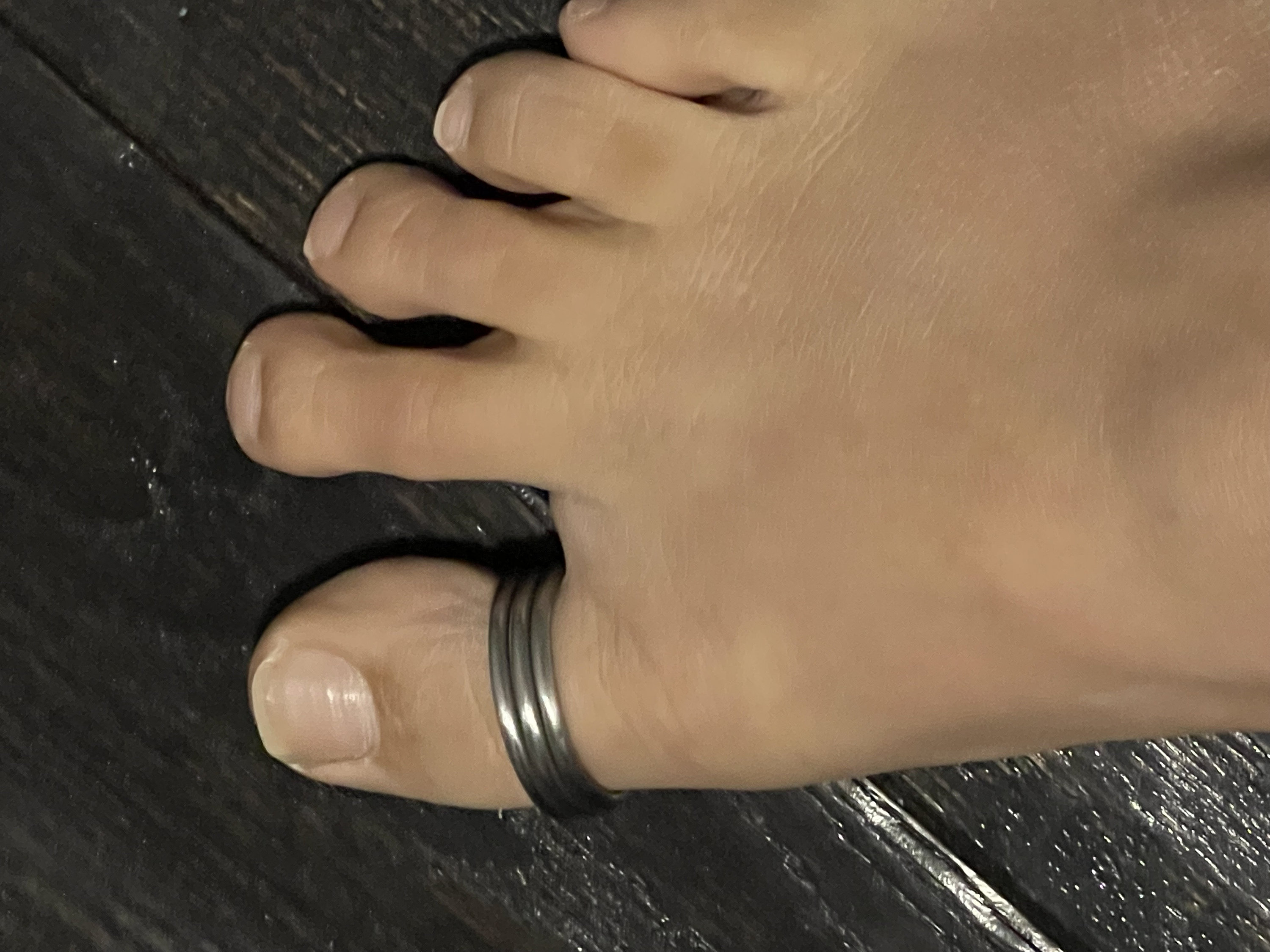 Custom Fit Toe Rings Custom Made to Order Big Toe Toe Ring Loop Spiral Stainless Steel Boho ...