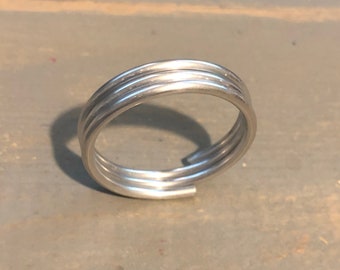 Custom made big toe ring narrow aluminum lightweight adjustable maintenance free unisex men women