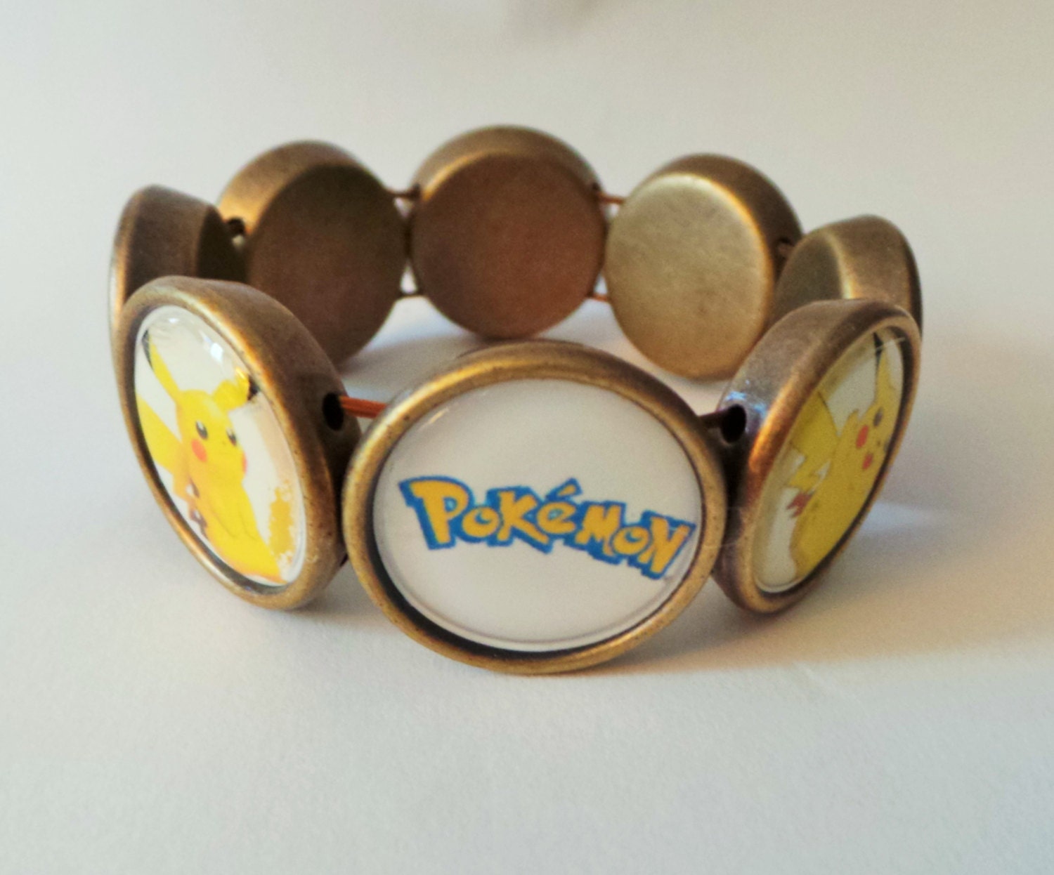 Pokemon Adjustable Bracelet Pikachu 2 Jigglypuff Meowth Etsy