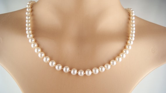 1980's Paco Rabanne Faux Pearl Necklace - image 2
