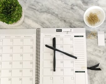 BLANK MONTHLY CALENDAR : Monthly Plan - Monthly To Do List - Instant Download - Customizable Planner Set