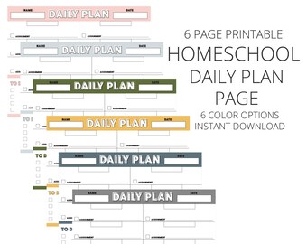 Homeschool Planner, Student Planner, Home School Organization - Instant Download