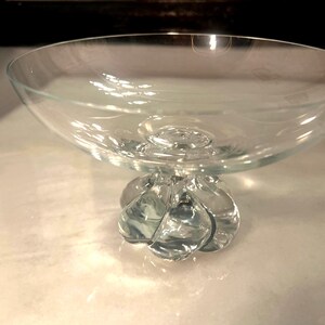 Vintage Chrystal Candy Dish made  in Sweden by Svend